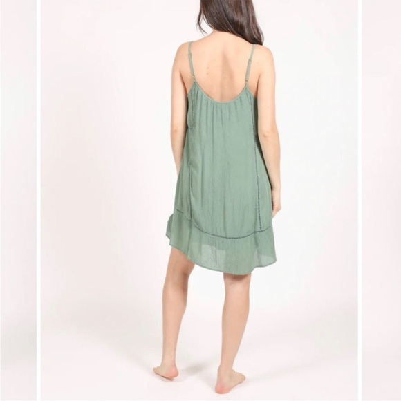 Koy Resort Miami button up mini dress size large in golden - Picture 8 of 14